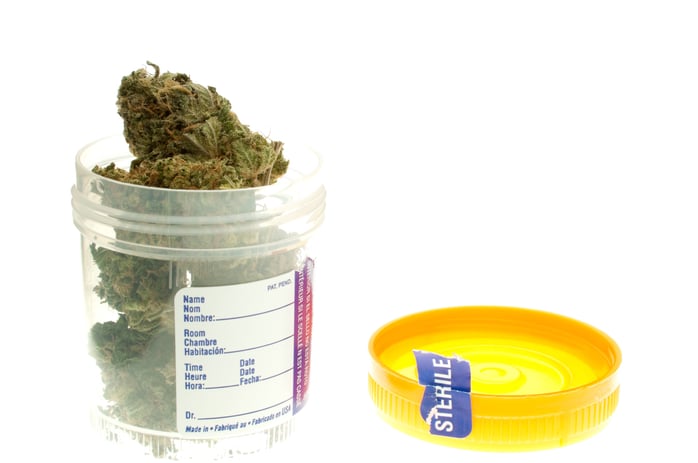 marijuana in jar